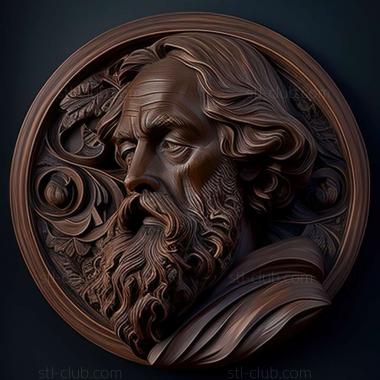 3D model George Frederic Watts (STL)